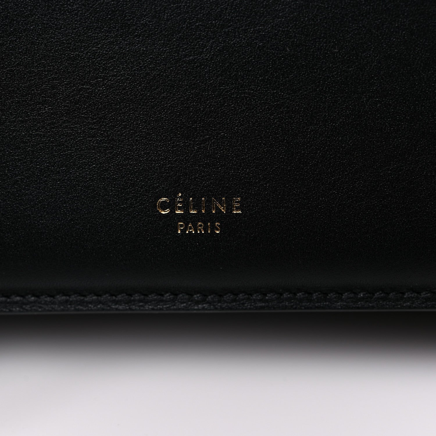 Celine Smooth Calfskin Medium Clasp Shoulder Bag Black 7 of 10
