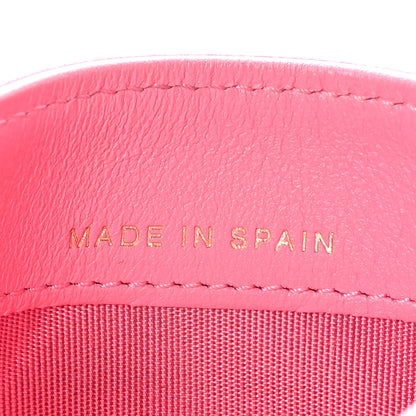 Chanel Lambskin Quilted Chanel 19 Card Holder Dark Pink 8 of 11