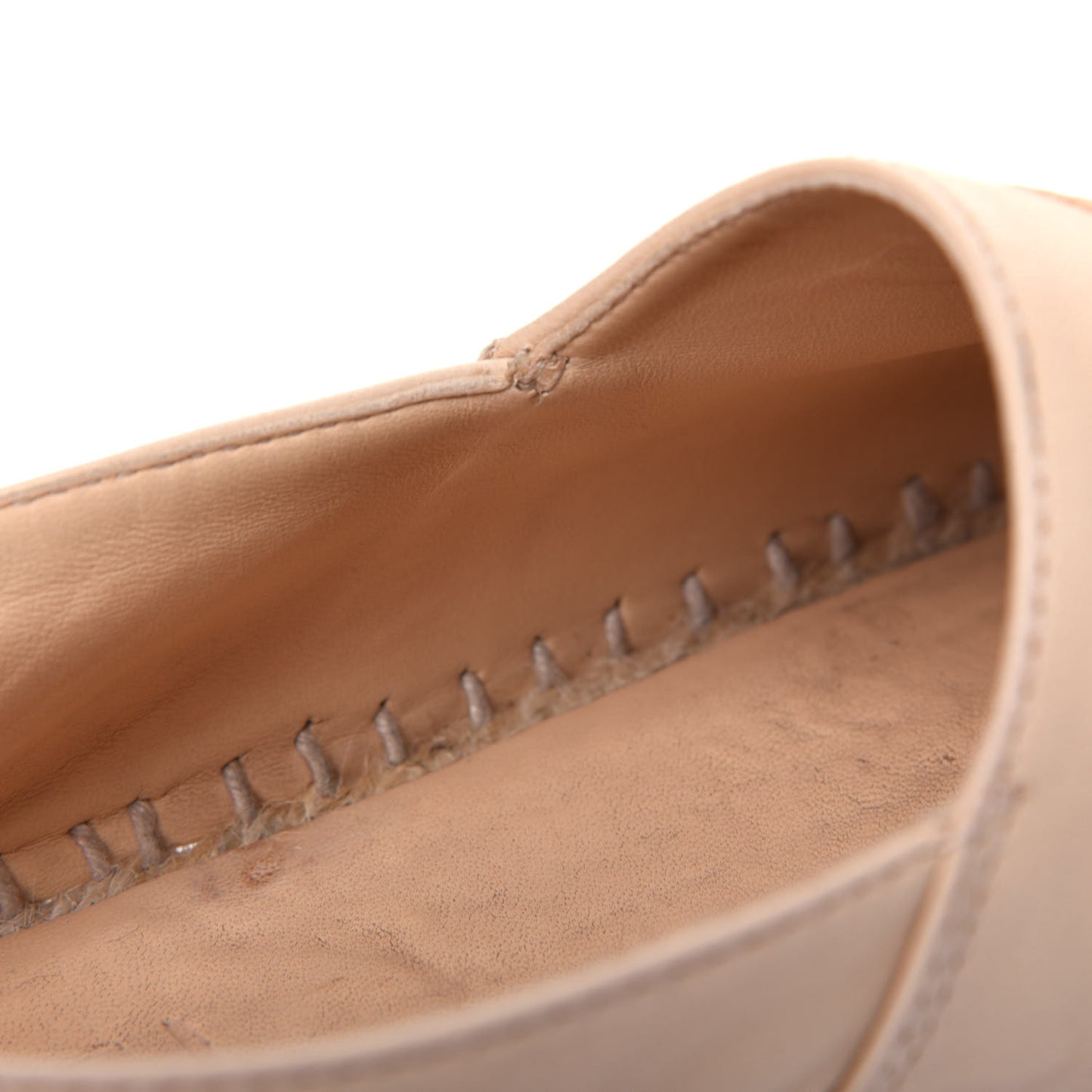 Lambskin CC Espadrilles 39 Beige Black