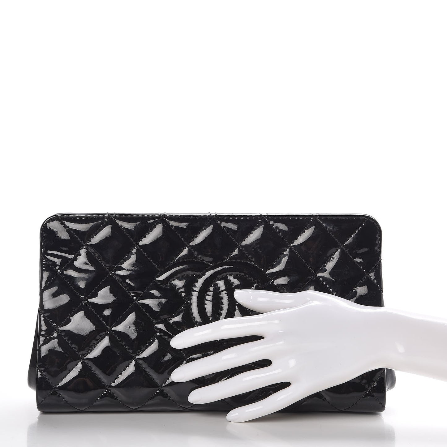 Patent CC Quilted Timeless Clutch Black