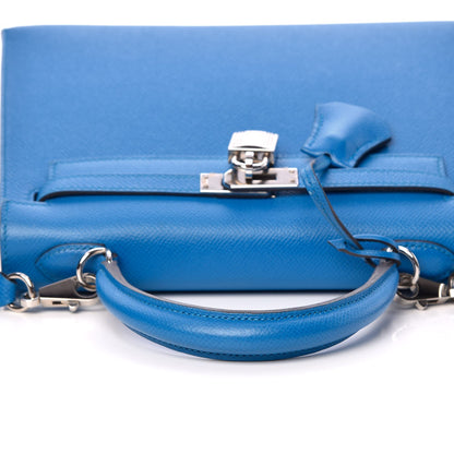 Hermes Epsom Kelly Sellier 25 Bleu Zanzibar 31 of 37