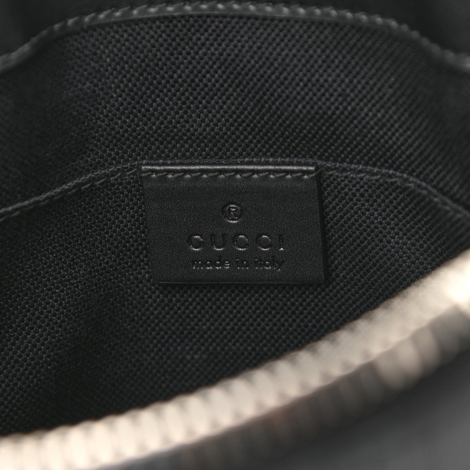 Gucci GG Supreme Monogram Web Small Flat Messenger Bag Black Grey 5 of 9