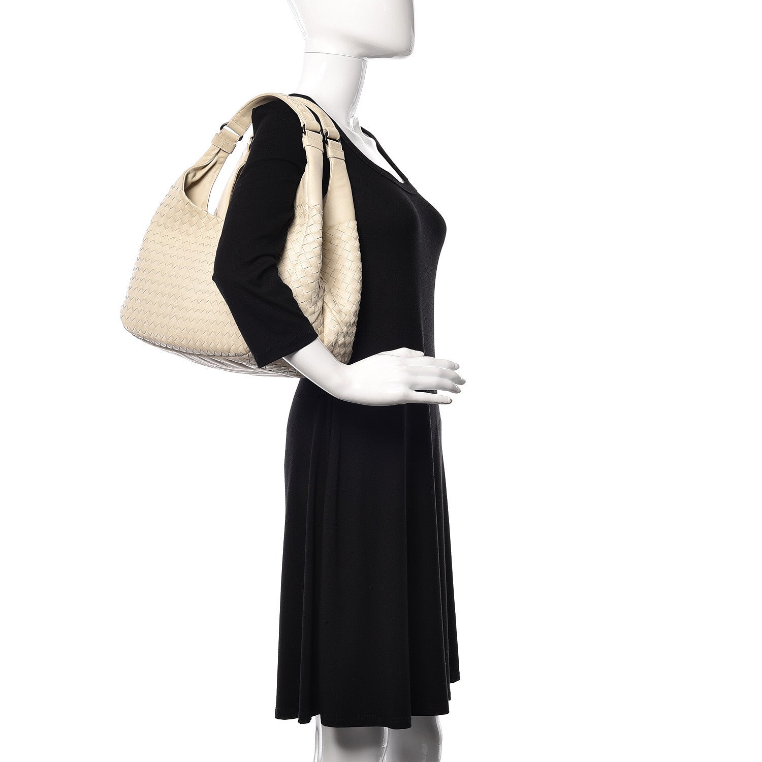 Bottega Veneta Intrecciato Nappa Medium Campana Hobo Bianca 2 of 13