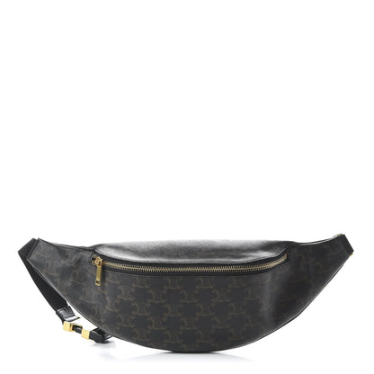 Celine Triomphe Canvas Belt Bag Black 1 of 10