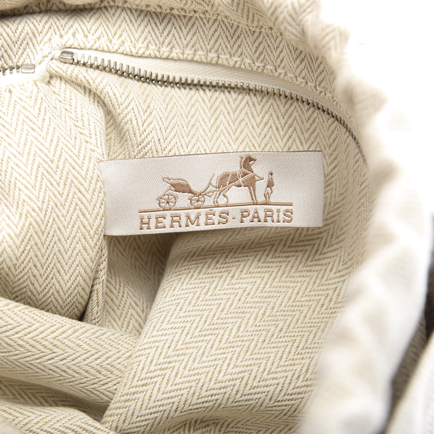 Hermes Canvas Barenia Fourbi 25 MM Pouch Naturel Fauve 10 of 11