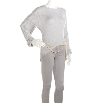Chanel Pearl CC Double Standard Belt Gold 2 of 5