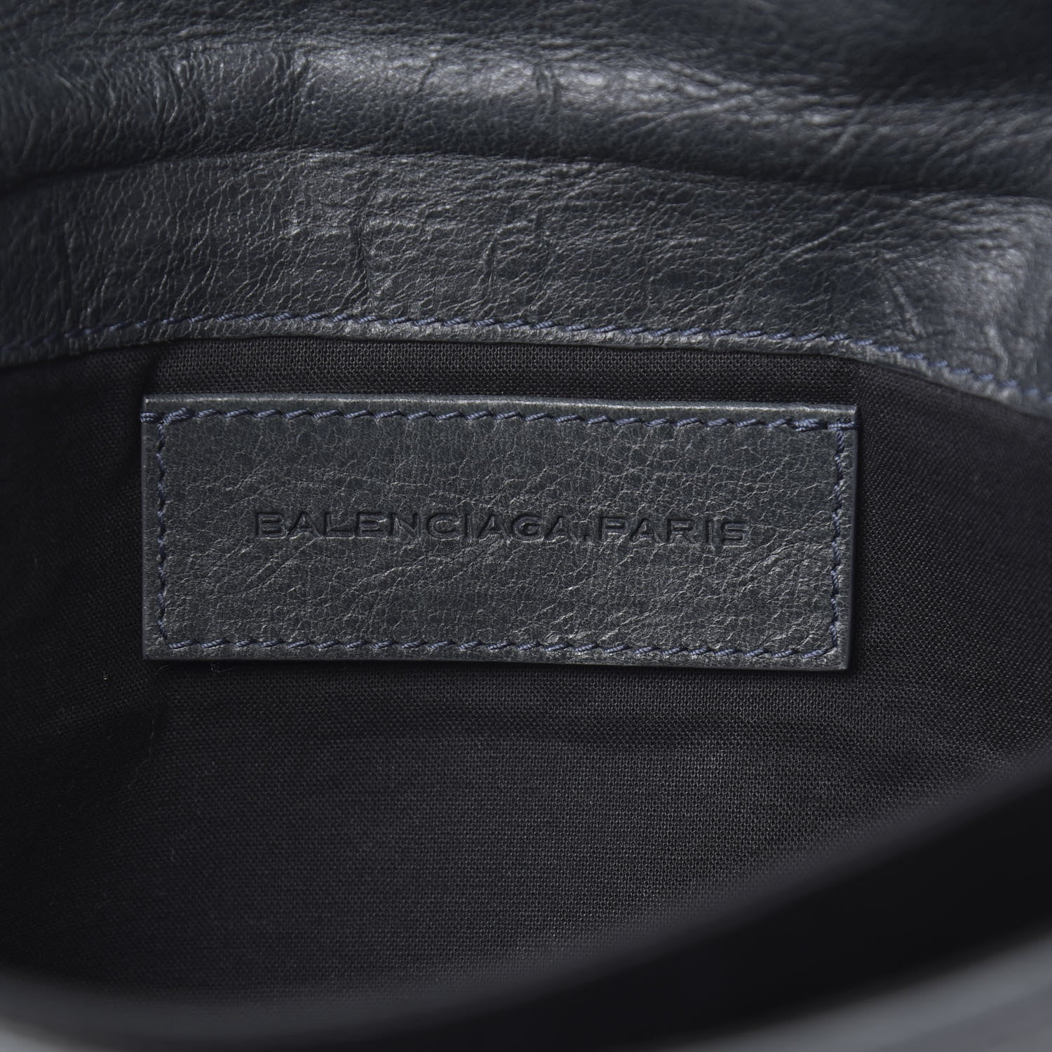 Balenciaga Agneau Giant 21 Gold Hardware Envelope Clutch Anthracite 5 of 7