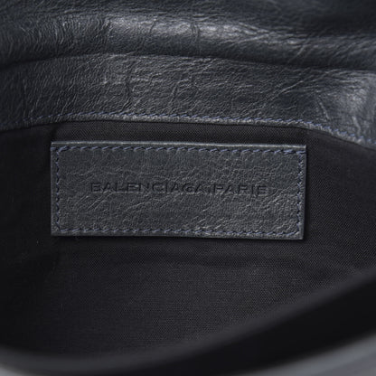 Balenciaga Agneau Giant 21 Gold Hardware Envelope Clutch Anthracite 5 of 7