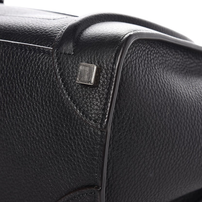 Celine Drummed Calfskin Micro Luggage Black 10 of 10