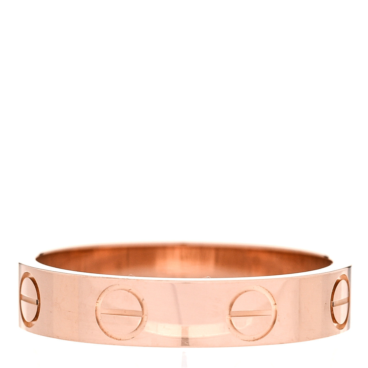 Cartier 18K Pink Gold 3.5mm LOVE Wedding Band Ring 48 4.5 3 of 4