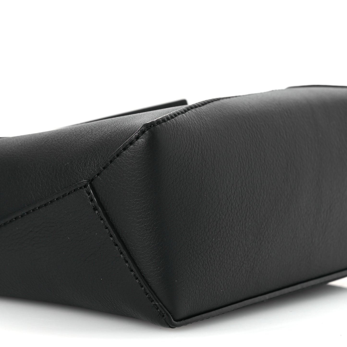 Calfskin Mini Puzzle Edge Bag Black
