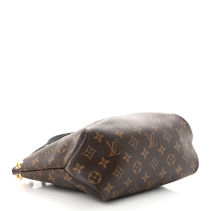 Louis Vuitton Monogram Flower Zipped Tote PM Black 4 of 9