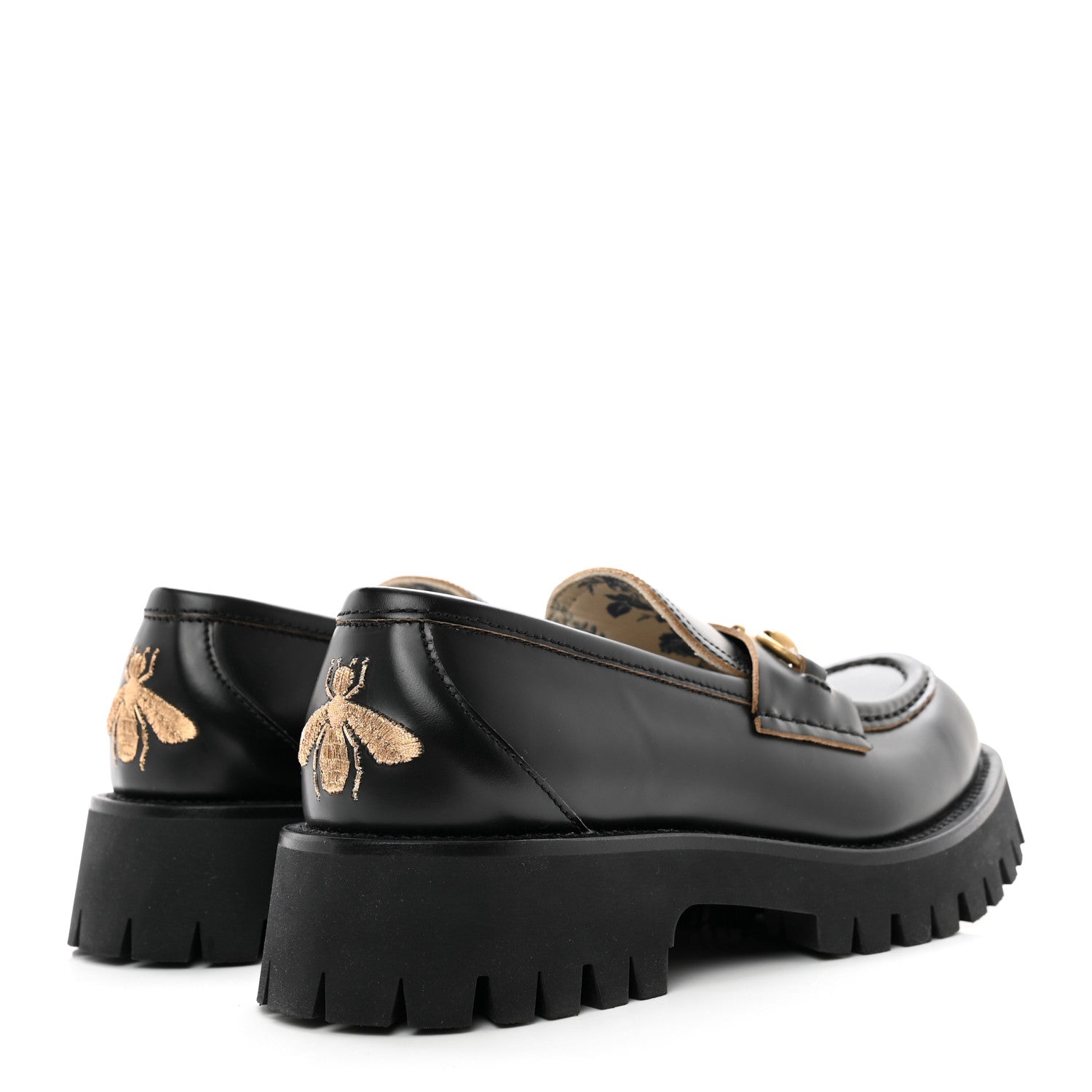 Gucci Cordovan Lux Womens Harald Horsebit 25mm Platform Loafers 39 Black 4 of 8