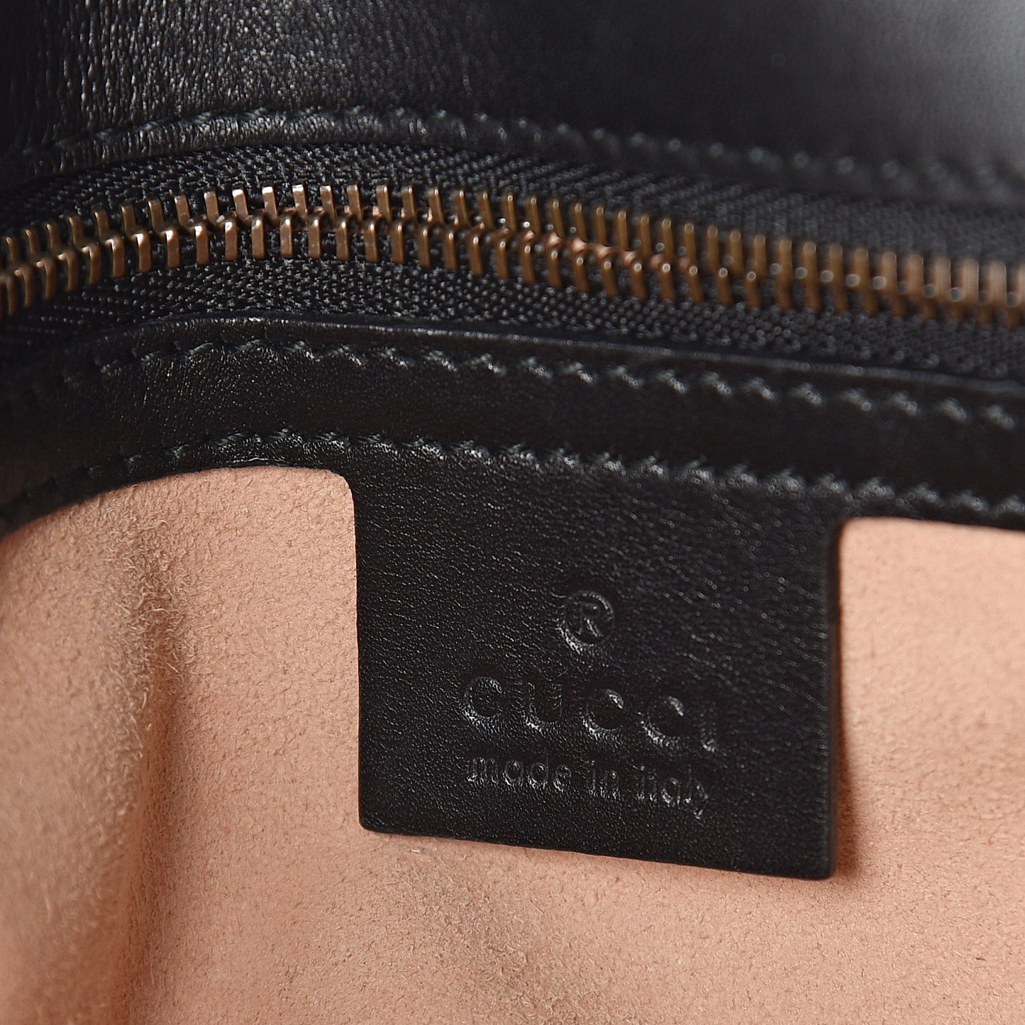 Calfskin Matelasse Studded Small Pearly GG Marmont Shoulder Bag Black