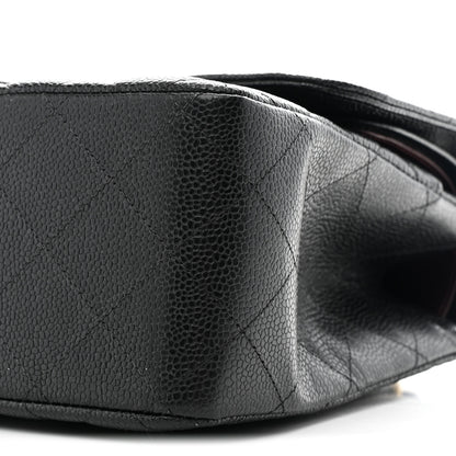 Chanel Caviar Quilted Jumbo Double Flap Black 10 of 10