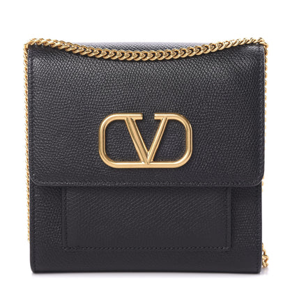 Valentino Garavani Calfskin VLogo Crossbody Bag Black 1 of 9