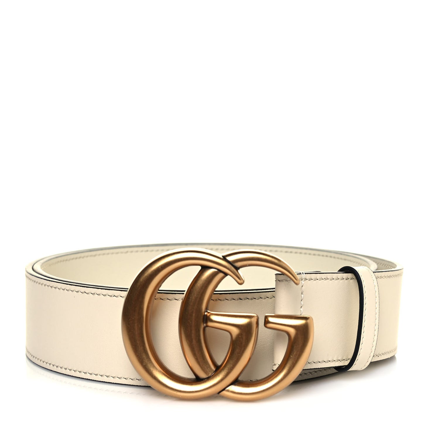 Calfskin Double G 40mm Belt 100 40 Mystic White