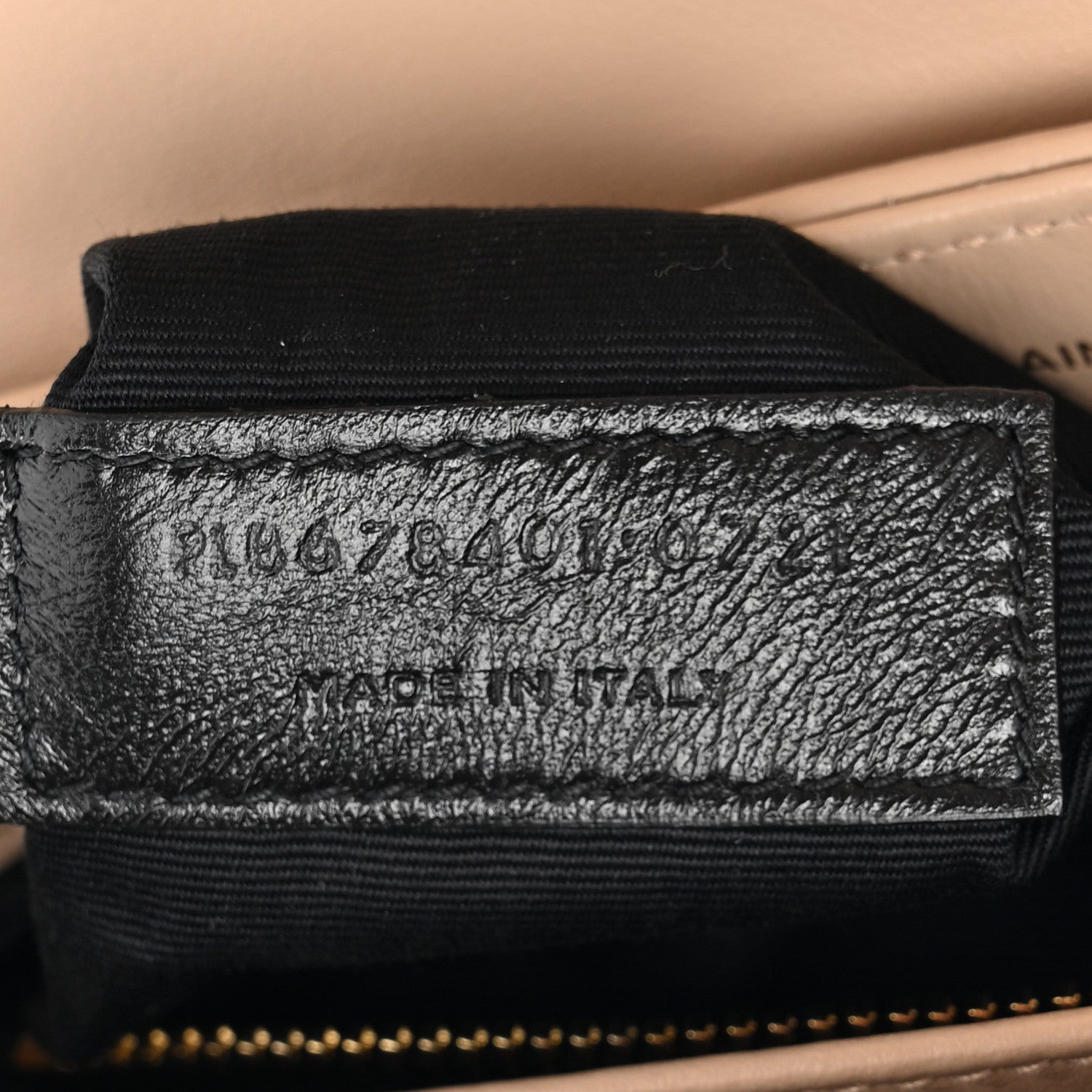 Saint Laurent Calfskin Y Quilted Monogram Toy Loulou Crossbody Bag Dark Beige 8 of 12