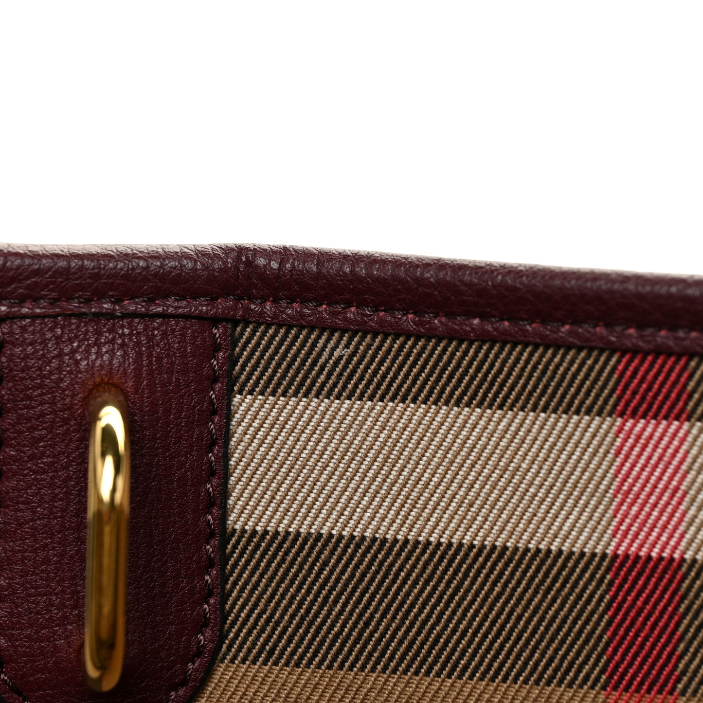 Grainy Calfskin Medium Honeybrook Tote Dark Plum