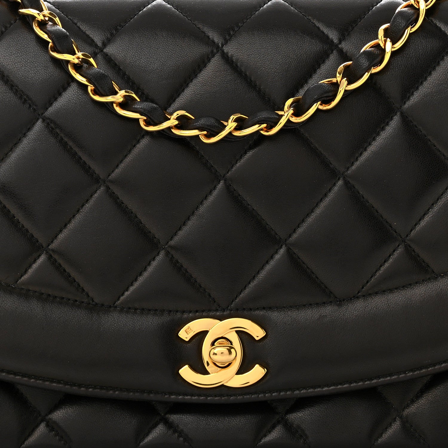 Chanel Lambskin Quilted Medium Single Flap Black 8 of 11