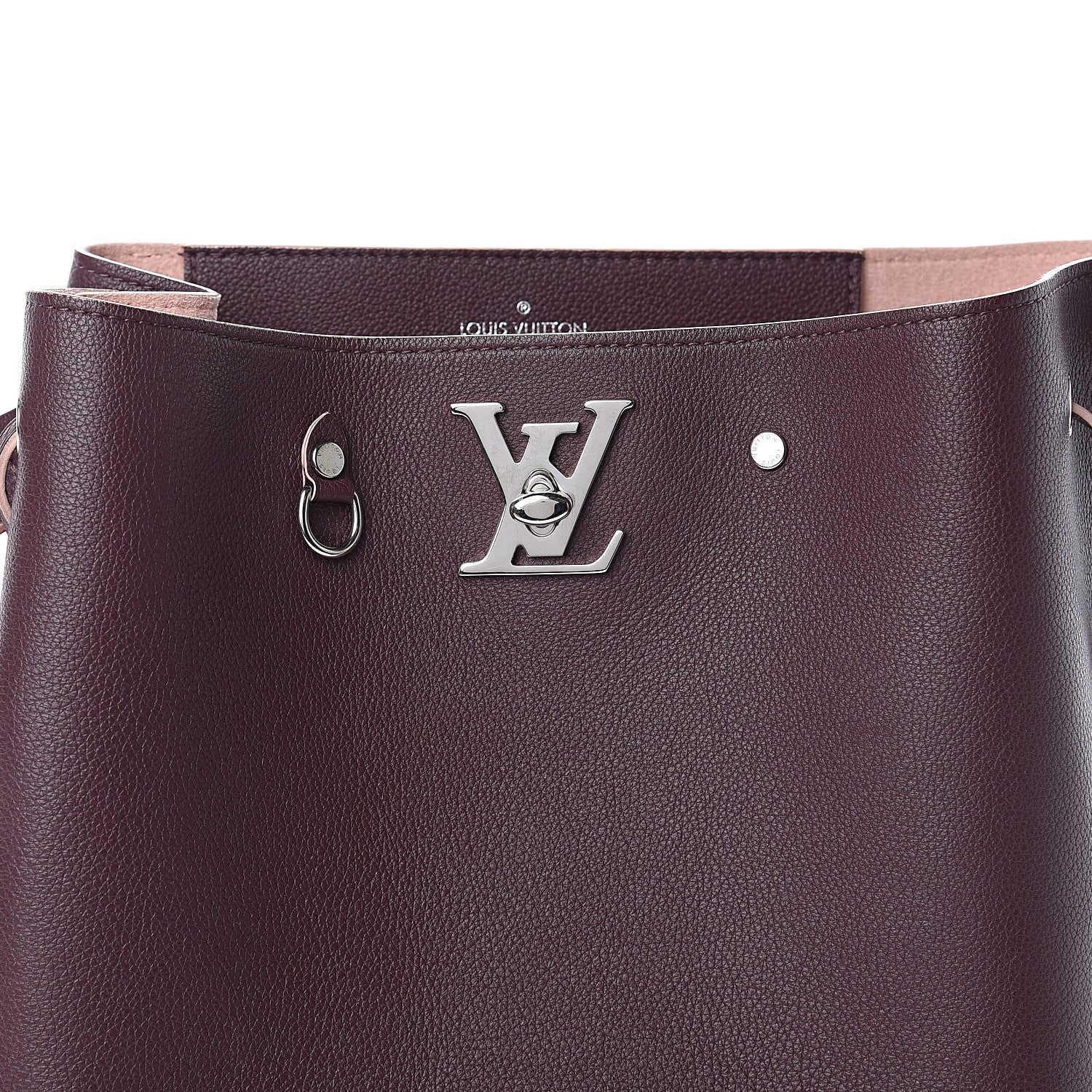 Louis Vuitton Calfskin Lockme Bucket Prune 6 of 8