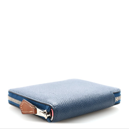 Hermes Epsom Silk'In Compact Wallet Deep Bleu 4 of 7
