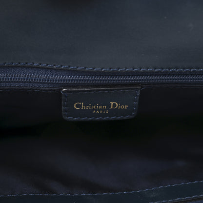 Christian Dior Monogram Calfskin Pocket Tote Navy Blue 6 of 10