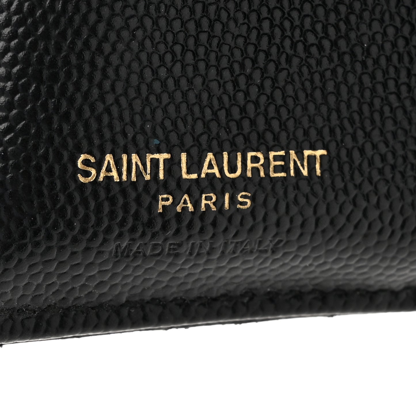 Grain De Poudre Matelasse Chevron Monogram Zipped Two-Part Wallet Black