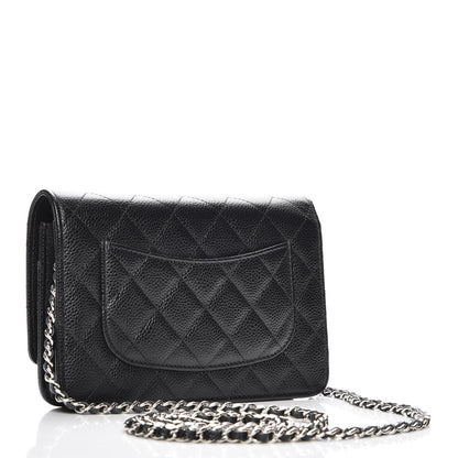 Chanel Caviar Quilted Wallet On Chain WOC Black 3 of 9