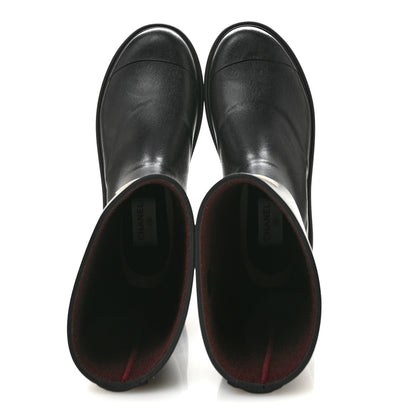 Chanel Caoutchouk CC High Boots 40 Black 2 of 10