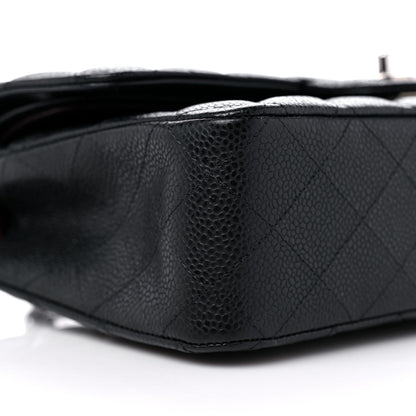 Chanel Caviar Quilted Medium Double Flap Black 7 of 9