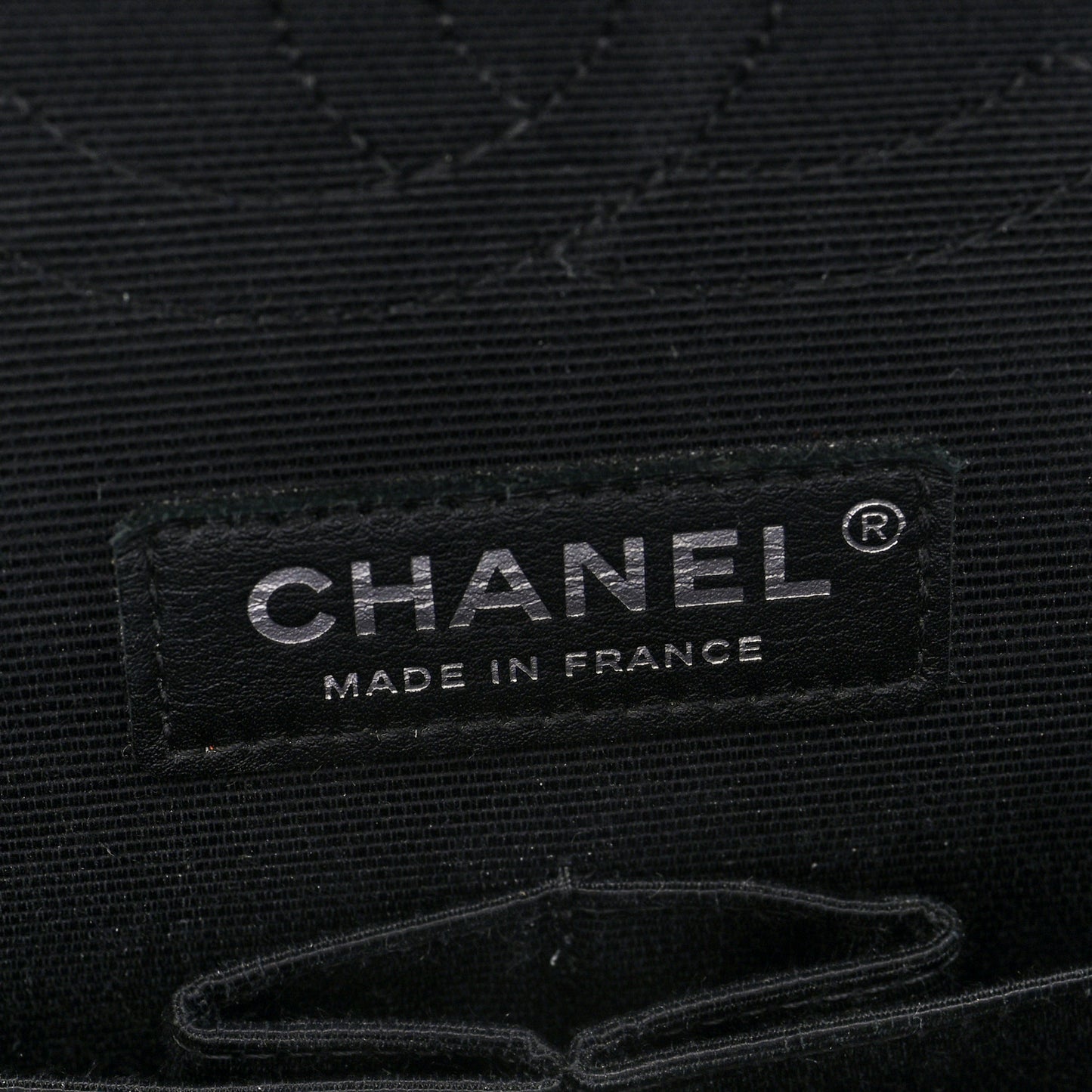 Ribbon Tweed Medium Double Flap Black White