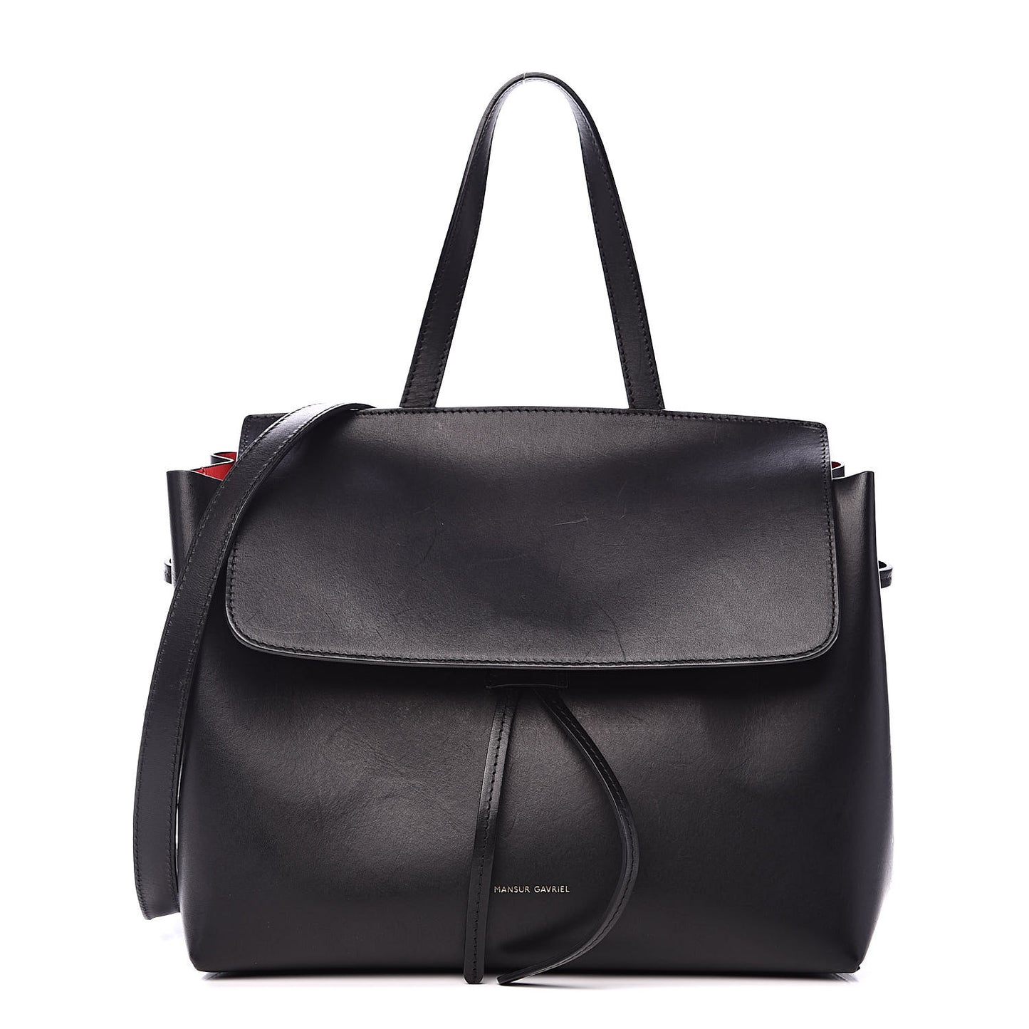 Calfskin Mini Lady Bag Black Flamma
