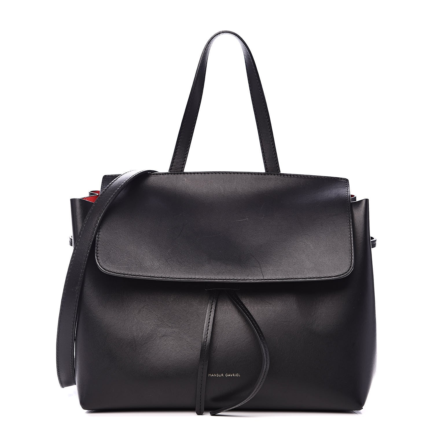 Mansur Gavriel Calfskin Mini Lady Bag Black Flamma 1 of 14