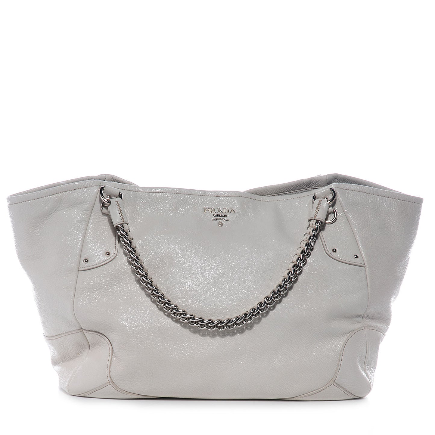 Cervo Lux Deerskin Chain Shoulder Bag Talco