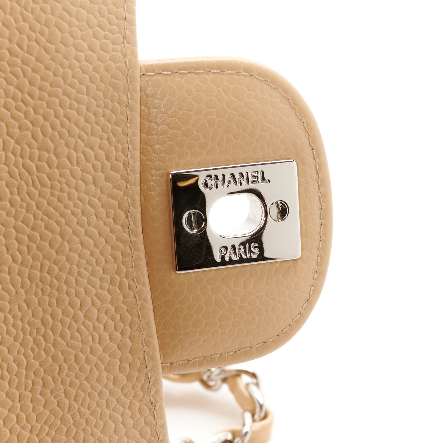 Chanel Caviar Quilted Small Double Flap Beige 7 of 12