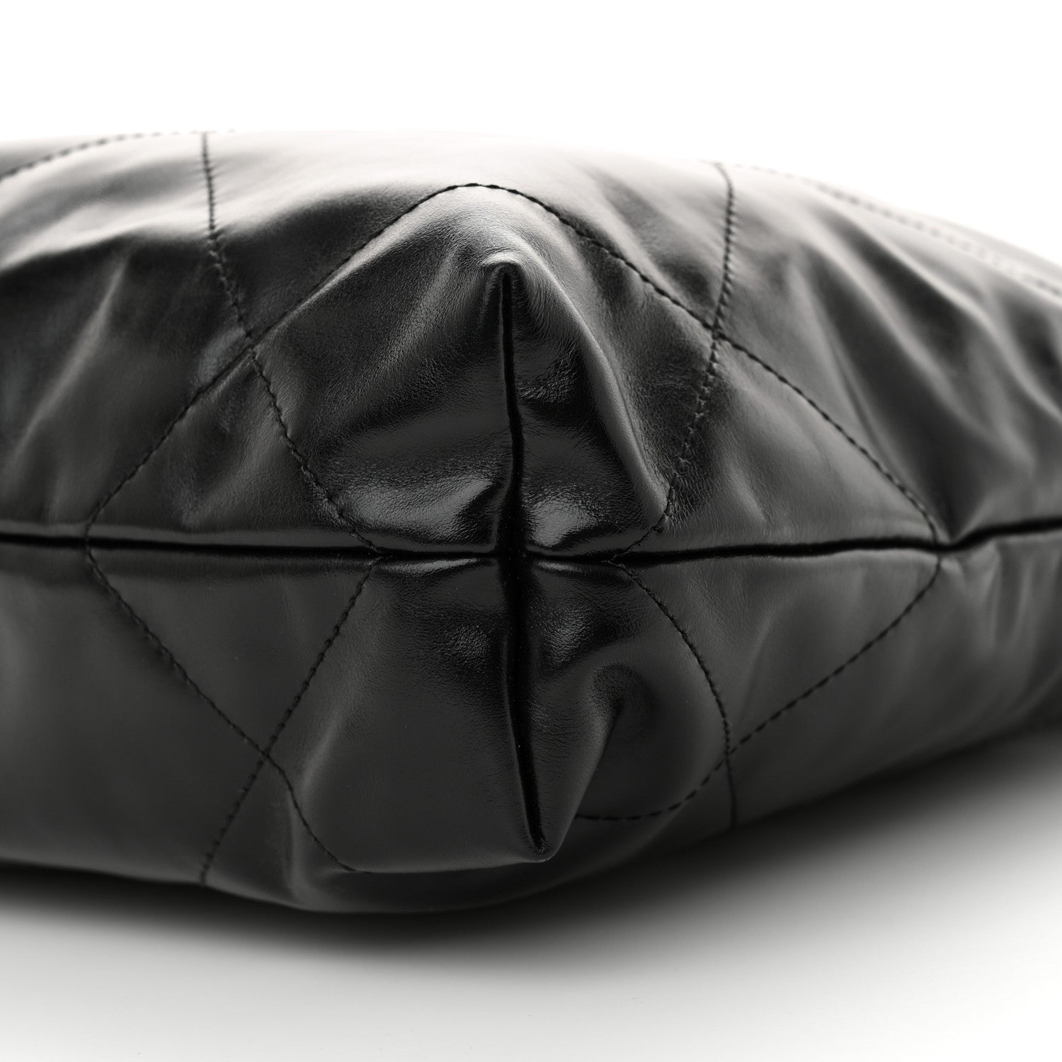 Chanel Shiny Calfskin Quilted Small Chanel 22 Black 11 of 12