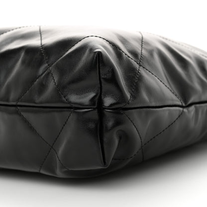 Chanel Shiny Calfskin Quilted Small Chanel 22 Black 11 of 12