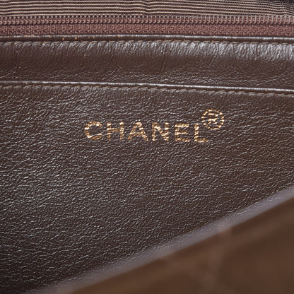 Chanel Suede Quilted Jumbo Single Flap Brown 6 of 21