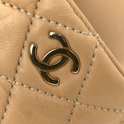 Chanel Lambskin Quilted CC Mules Wedge Sandals 36 Beige 10 of 11