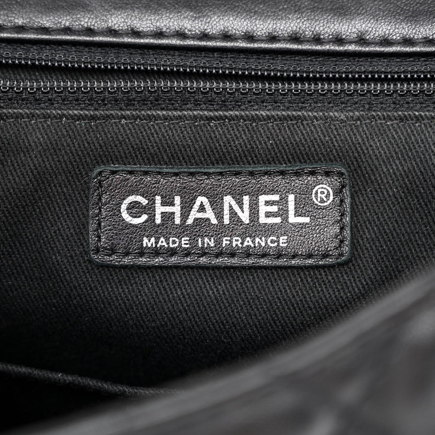 Lambskin Quilted Messenger Bag Black