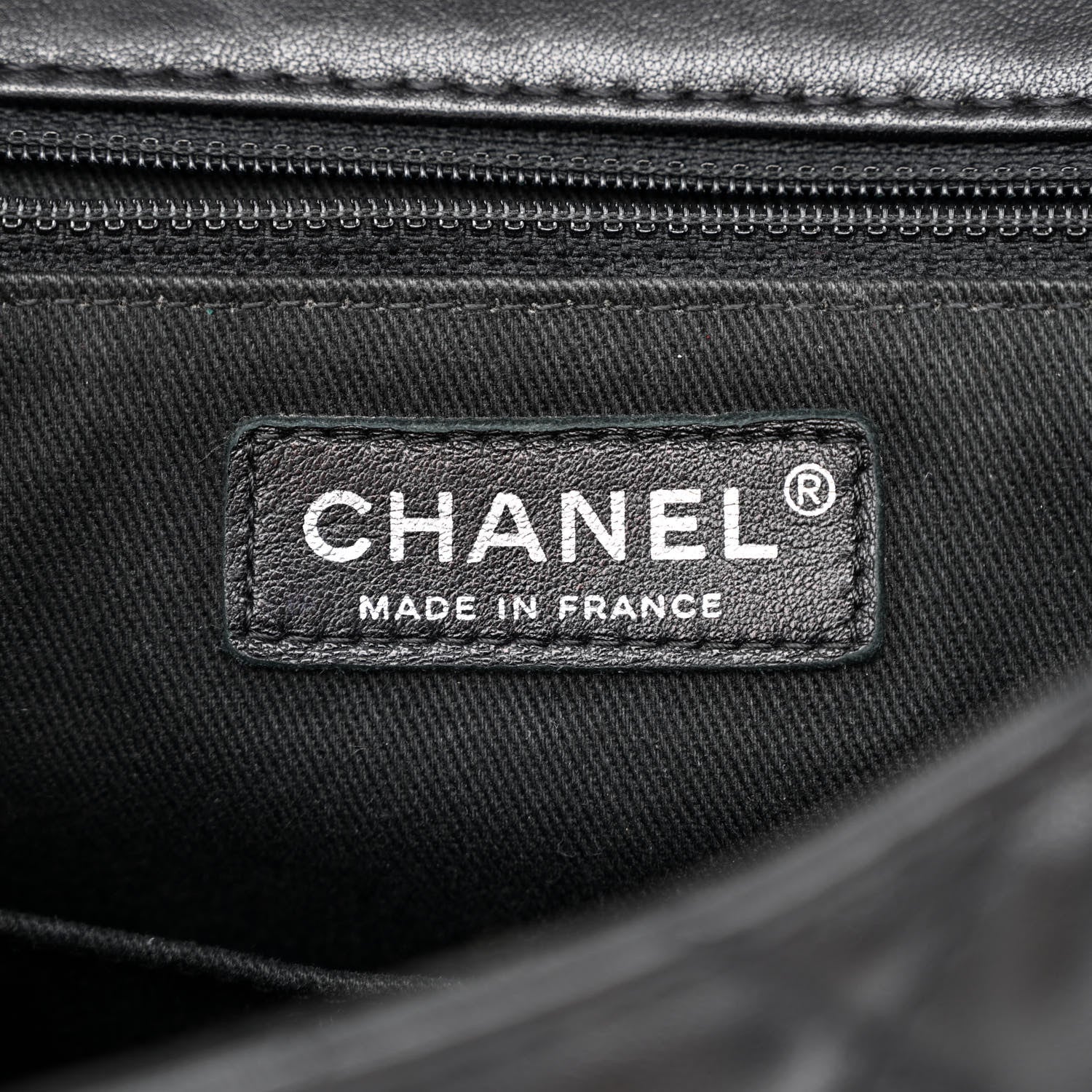 Chanel Lambskin Quilted Messenger Bag Black 6 of 15