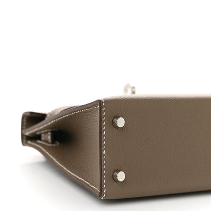 Hermes Epsom Mini Kelly Sellier 20 Etoupe 9 of 11