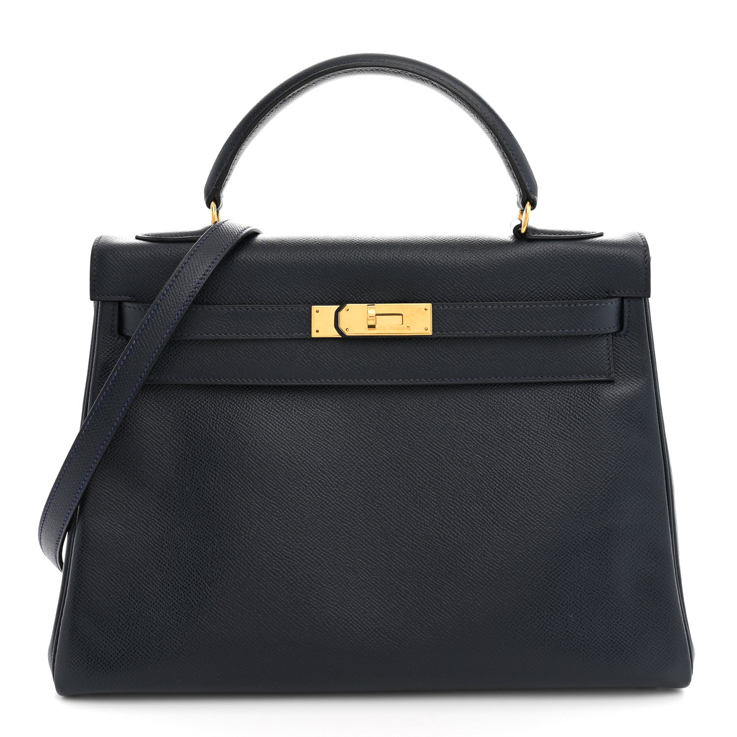 Hermes Courchevel Kelly Retourne 32 Bleu Indigo 1 of 11