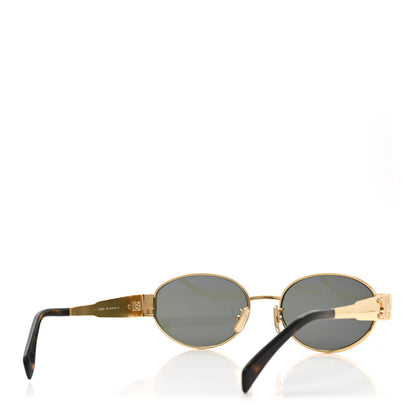 Celine Metal Triomphe 01 Sunglasses Gold Green Gold Green 4 of 7