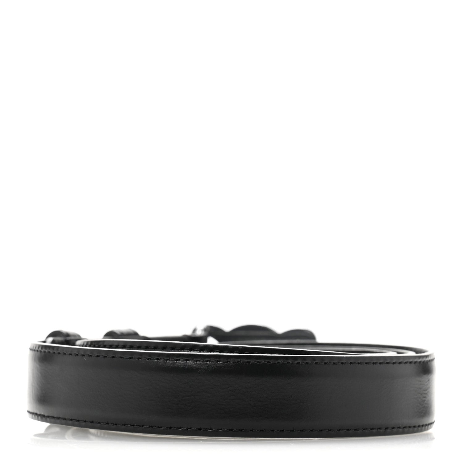 Celine Taurillon Calfskin Medium 25mm Triomphe Belt 90 36 Black 2 of 9