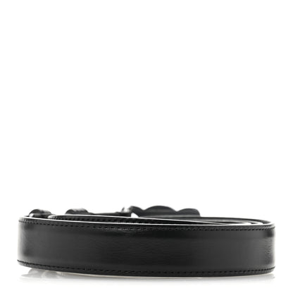 Celine Taurillon Calfskin Medium 25mm Triomphe Belt 90 36 Black 2 of 9