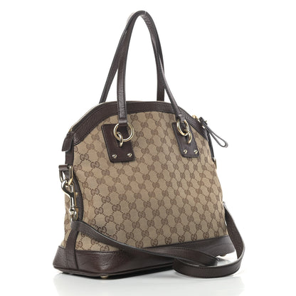 Gucci Monogram Medium Top Handle Bag Brown 3 of 14
