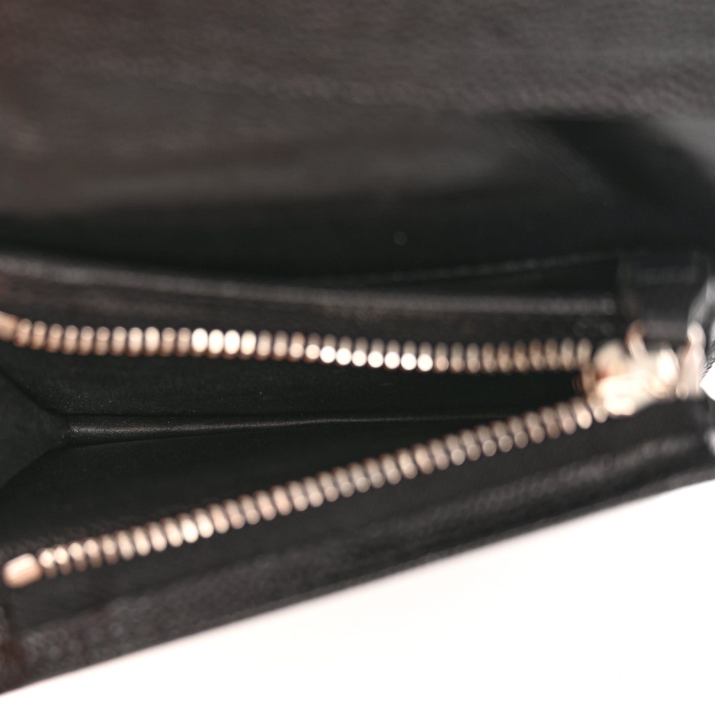 Grain De Poudre Matelasse Chevron Monogram Card Case Black