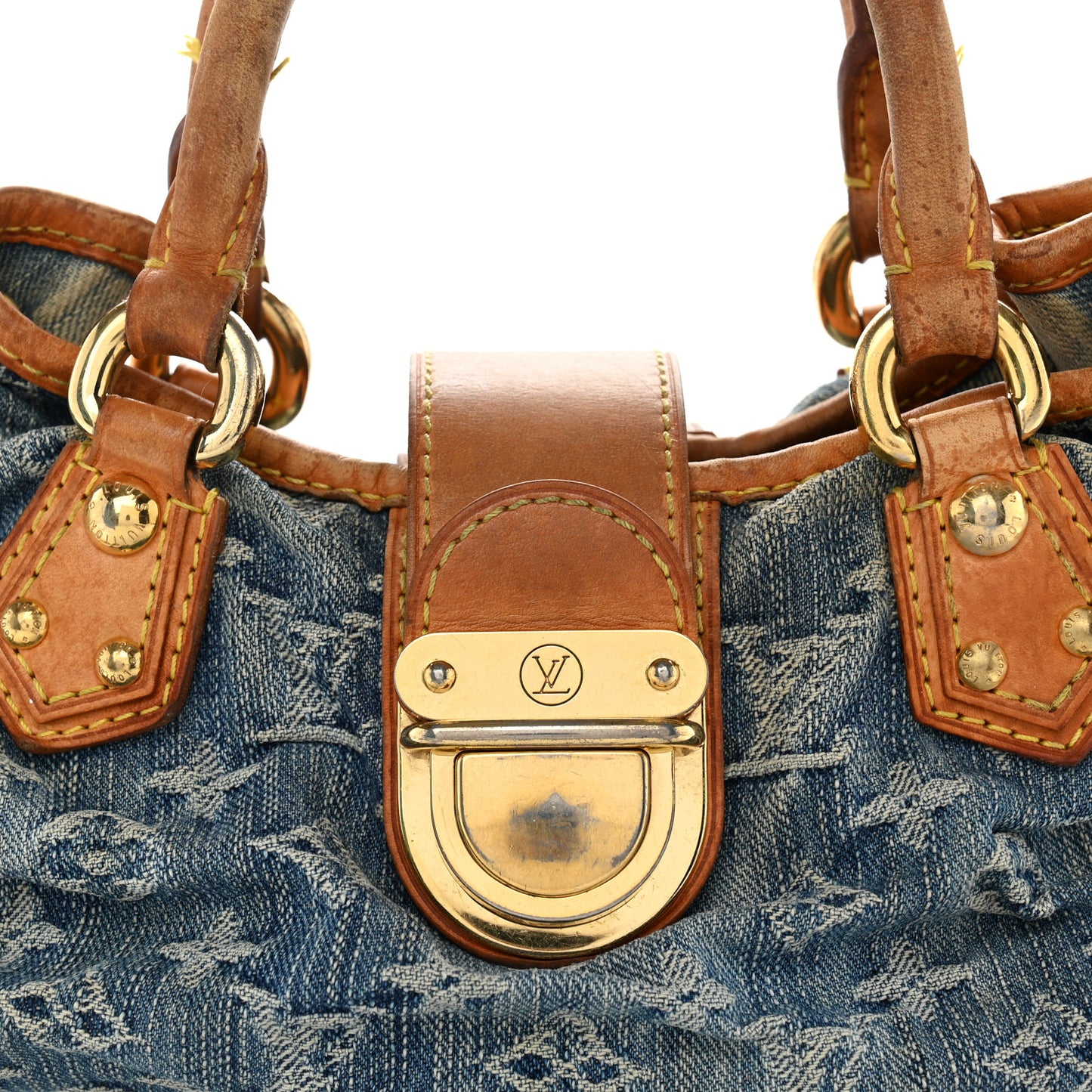 Monogram Denim Pleaty Blue